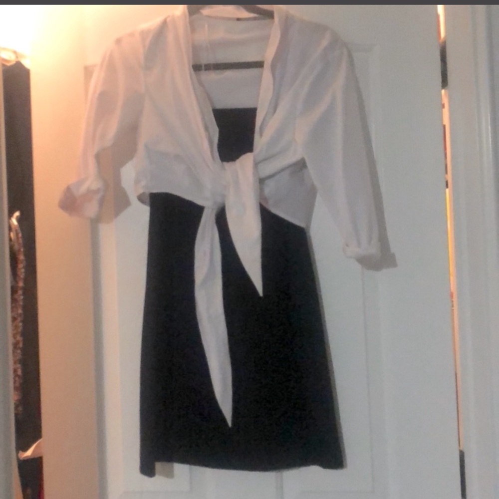 Mini front tie dress